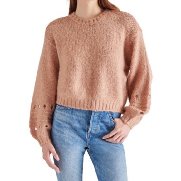 NEW Steve Madden Lucie Sweater Hazelnut - Picture 1 of 9
